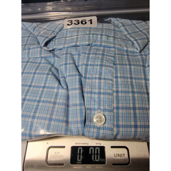 Vineyard Vines Slim Fit Tucker Blue Plaid Shirt - Small - Picture 8 of 8
